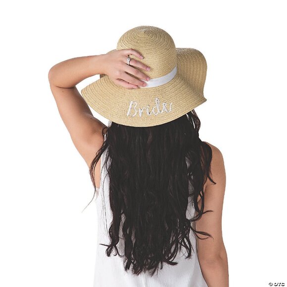 Bridal Party Sun Hats QTY 4 - Picture 2 of 3